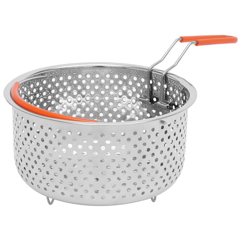 Stainless Steel Round Deep Fry Basket with Handle On Sale Bed Bath & Beyond 39868593