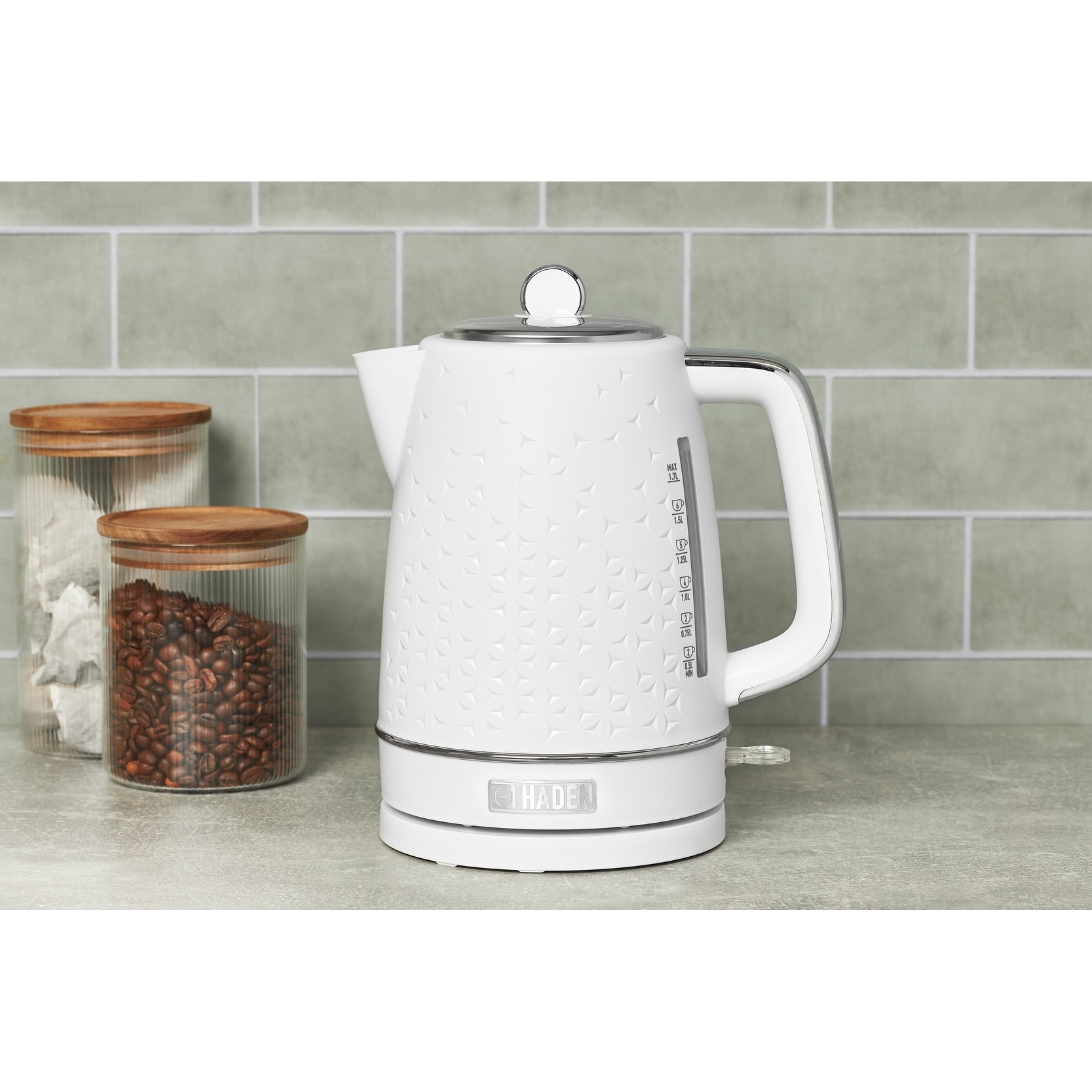 HADEN Brighton Sky Blue 1.7 Liter Stainless Steel Electric Cordless Kettle Bed Bath Beyond 38377901