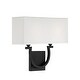 preview thumbnail 7 of 9, Savoy House Rhodes 2 Light 12" Tall Wall Sconce