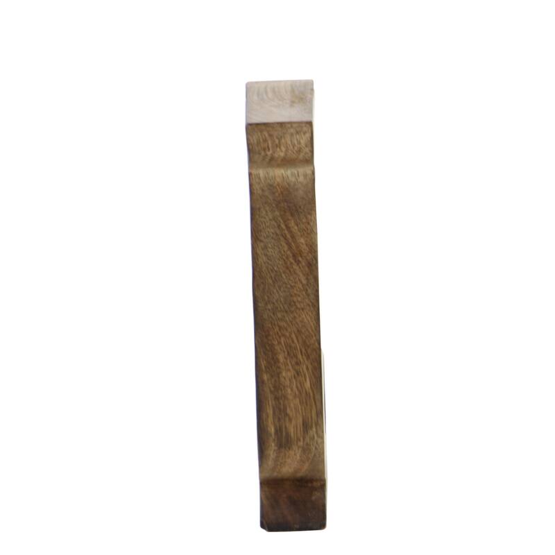 Mango Wood Decorative Sign - Set of 6 Brown - Roche River Decor