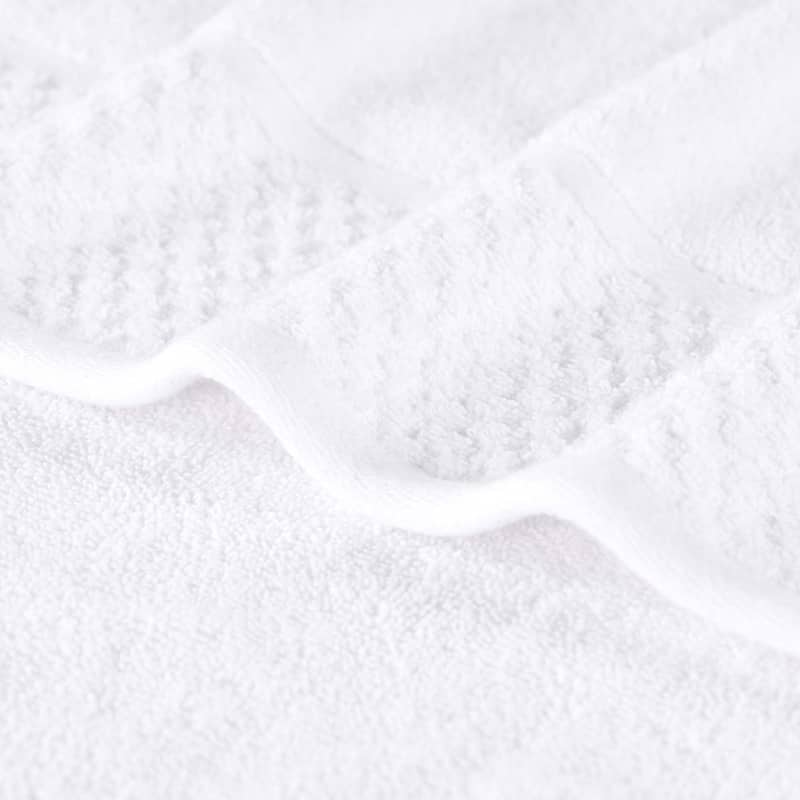 Superior Lodie Cotton Plush Absorbent Jacquard Solid 3 Piece Towel Set