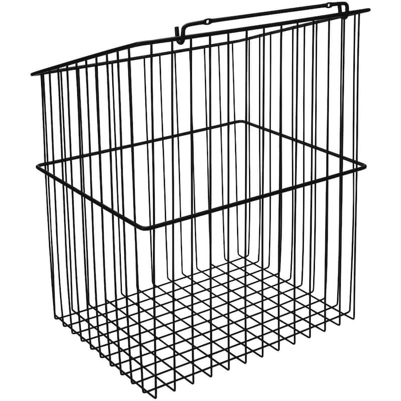 Rev-A-Shelf Sidelines 16 Inch Tilt Out Wire Hamper Basket - Black