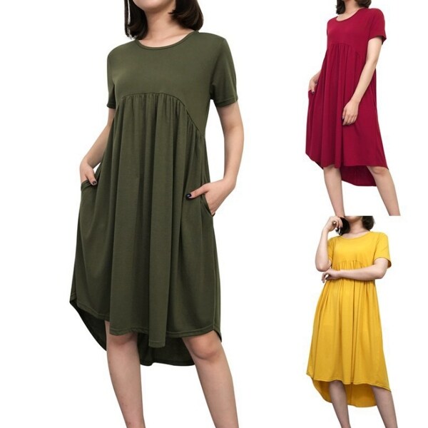 womens casual summer midi dresses