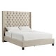 preview thumbnail 3 of 15, Naples Wingback Button Tufted Tall Headboard Platform Bed by iNSPIRE Q Artisan
