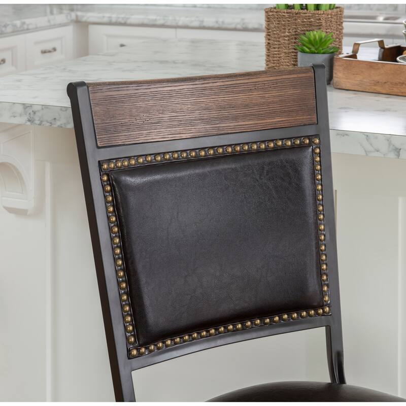 Linon Franklin Swivel Counter Stool