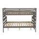 preview thumbnail 16 of 31, Detachable Design Wood Twin XL over Queen Bunk Bed with Ladder,Multifunctional Bunk Bed