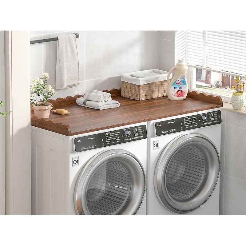 Anmytek Washer and Dryer Countertop 27.5"x54" for Laundry Room Organization