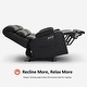 preview thumbnail 5 of 6, MCombo 63.4" Power Loveseat with Adjustable Headrest, Heat and Vibration, Faux Leather Electric Loveseat Recliner 6711