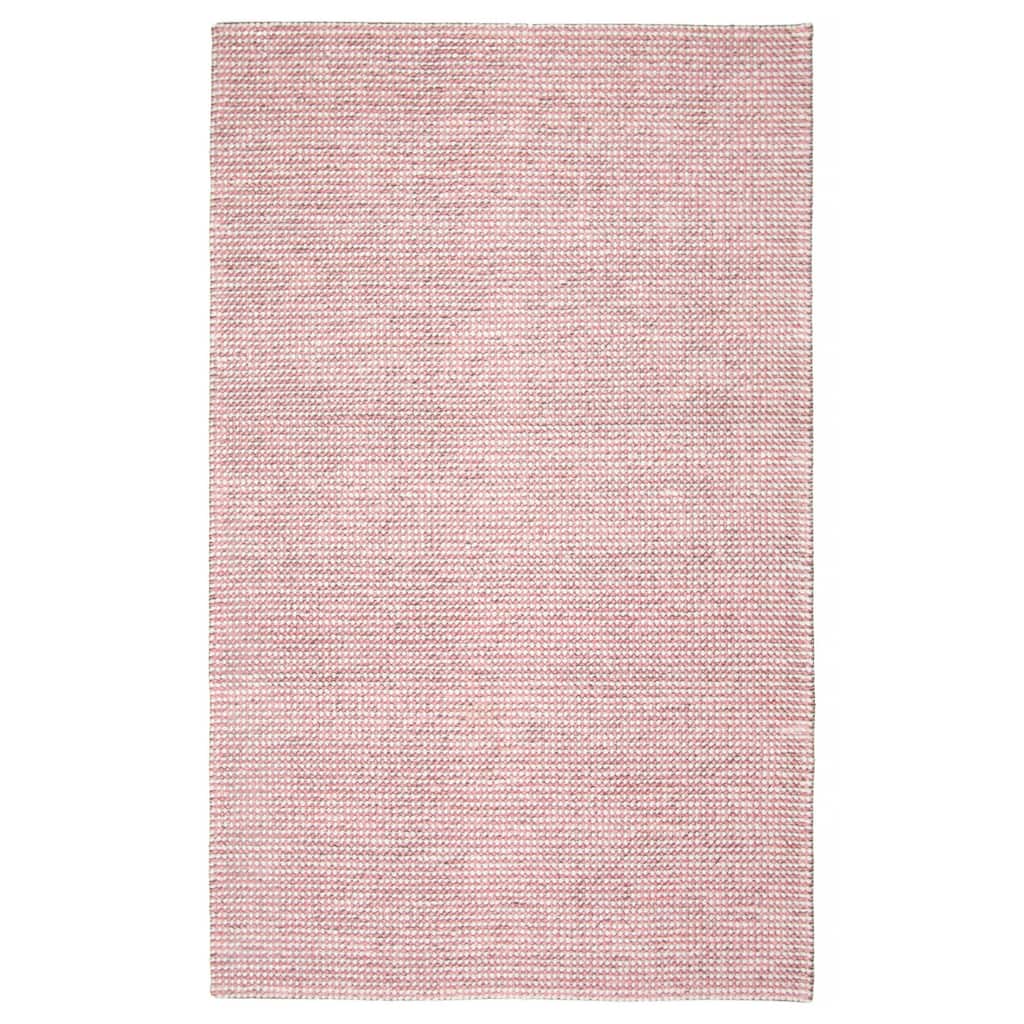 ECARPETGALLERY Braid weave Sienna Pink Wool Rug - 5'0 x 8'0