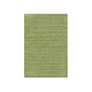 Shahbanu Rugs Pickle Green Plain Modern Striae Design Tone on Tone Soft ...