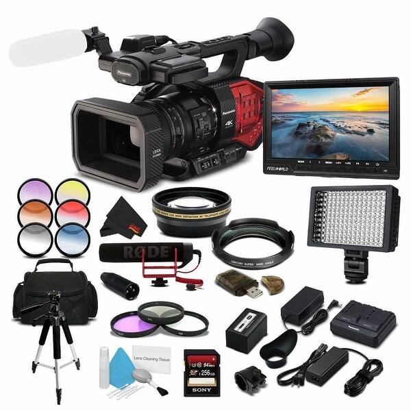 Shop Panasonic Ag Dvx200 4k Camcorder With Four Thirds Sensor And Integrated Zoom Lens Sony 256gb Card Extended Warranty Bundle Overstock 23569460