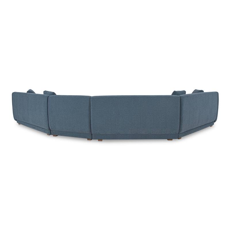 NADAAL STUDIOS Solace, 4-Piece Modular Sectional, Angled Sides - 192"W x34.29"D x31.5"H