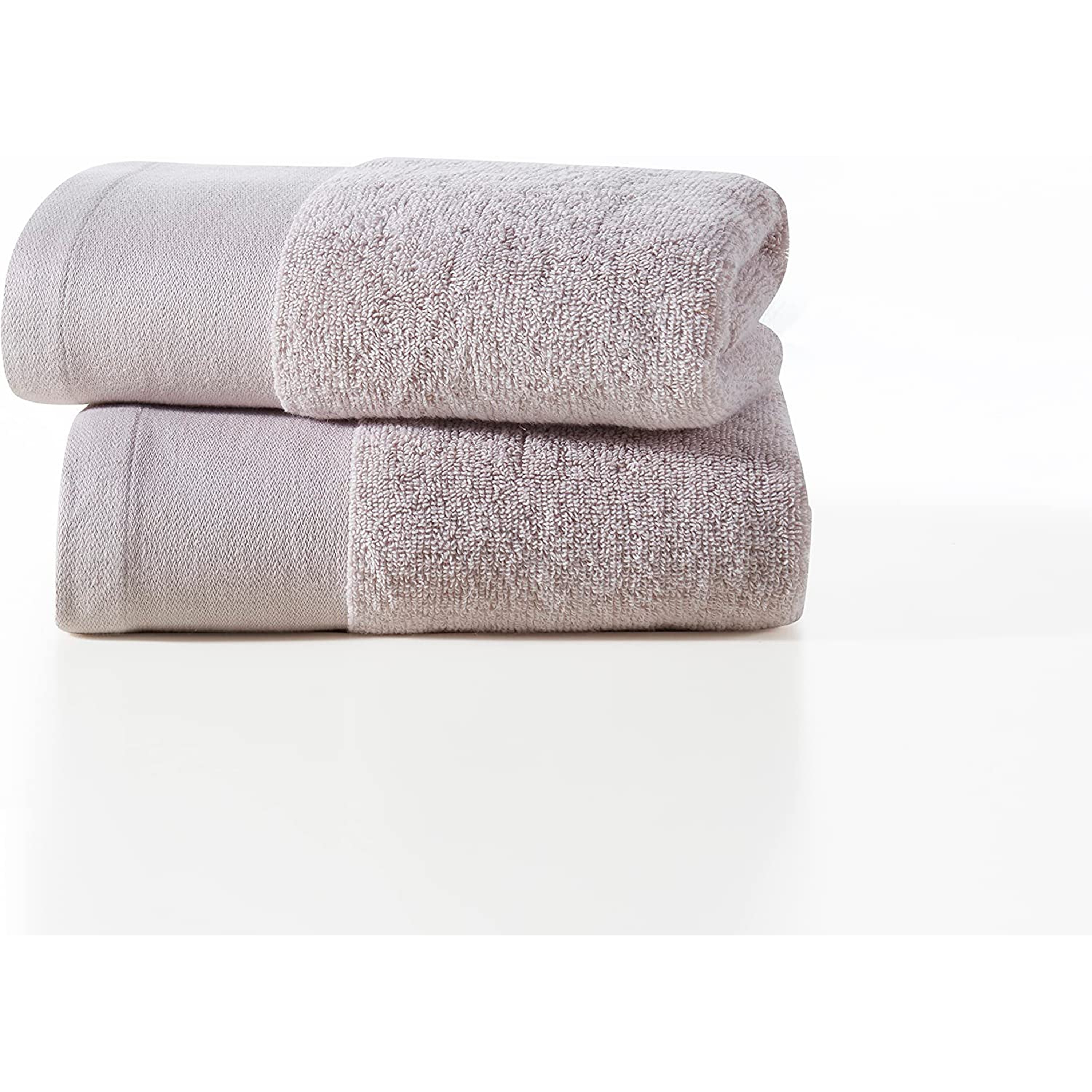 Lavish Touch 100% Cotton 600 GSM Melrose 4 PC Set of 2 Bath 2 Hand Towels Sky Bl