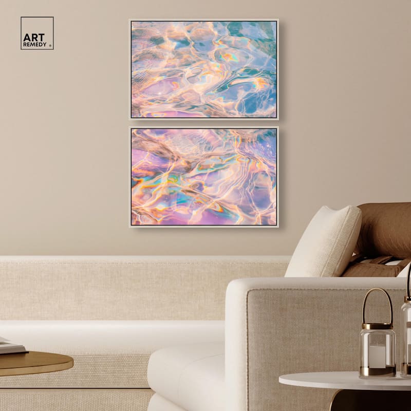 Metallic Drift II Canvas Set of 2 by Art Remedy