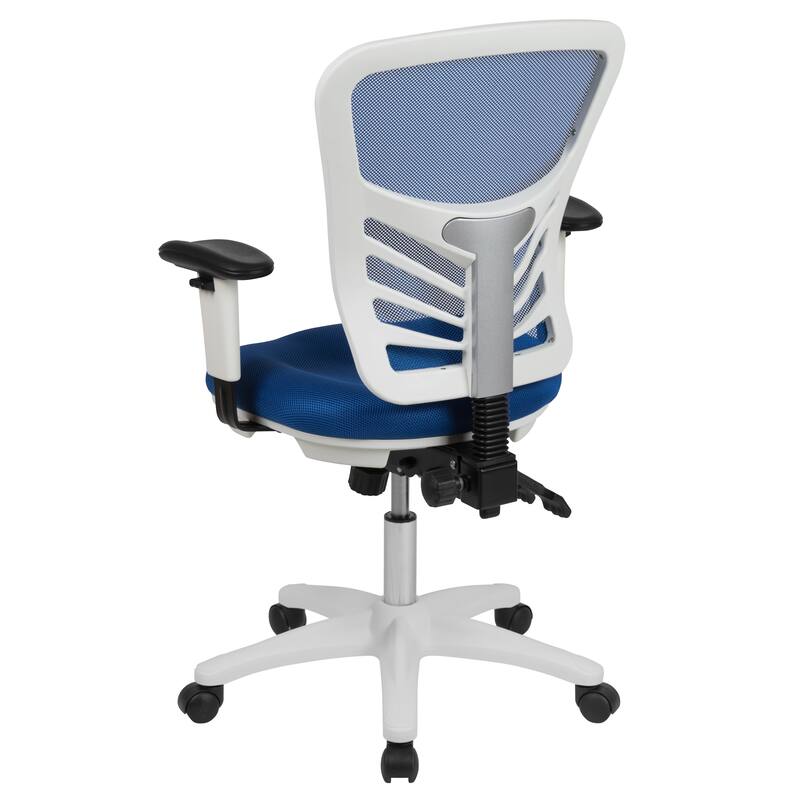 Mid-back Blue Mesh Adjustable Ergonomic Office Chair