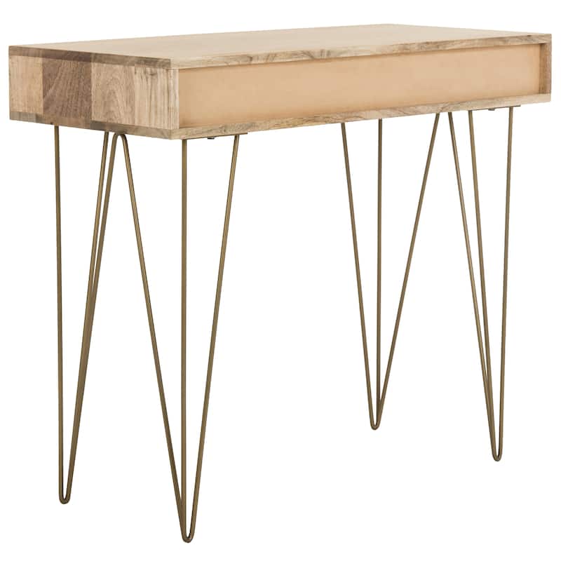 SAFAVIEH Filuta 1-Drawer 1-Shelf Hairpin Leg Desk