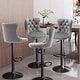 preview thumbnail 8 of 10, Velvet Adjustable Swivel Counter Height Barstools Set of 2