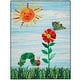 preview thumbnail 1 of 9, Eric Carle Elementary Sun Scene Machine Washable Kids Area Rug 35"x51"