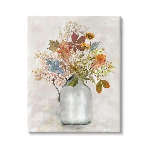 slide 2 of 12, Stupell Autumn Florals in Jug Canvas Wall Art Design by Carol Robinson 16 x 20