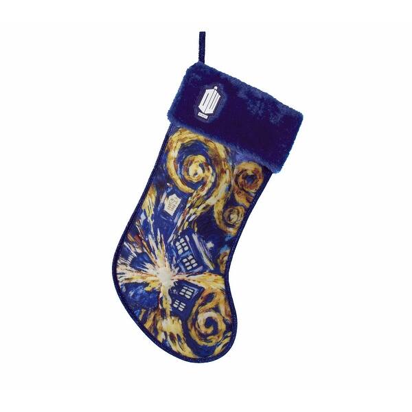Shop Doctor Who Tardis Starry Night 19 Stocking Overstock