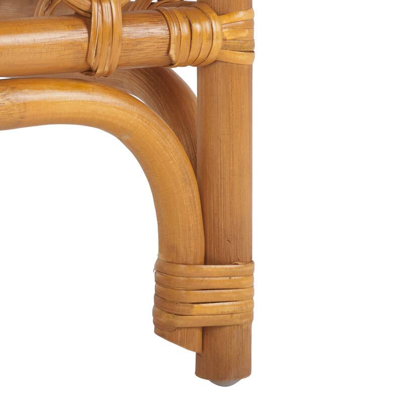 SAFAVIEH Couture Cherilynn Rattan Pole Ottoman