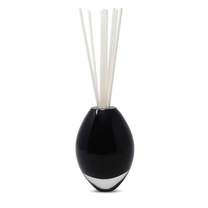 Crystal White Diffuser, Black Reeds - Black/White