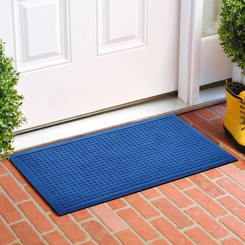 A1HC New All Weather Superior Dirt and Moisture Absorbing Polypropylene Door Mat with Non-Slip Backing for Inside Outside Use