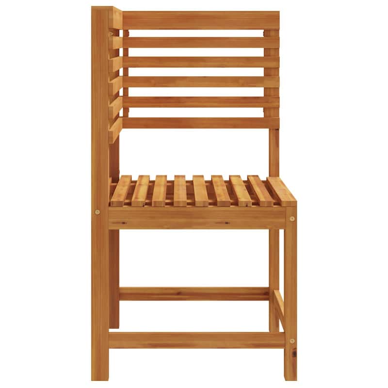 vidaXL Garden Chair Corner Solid Wood Acacia - 19.7 x 19.7 x 35.8 in