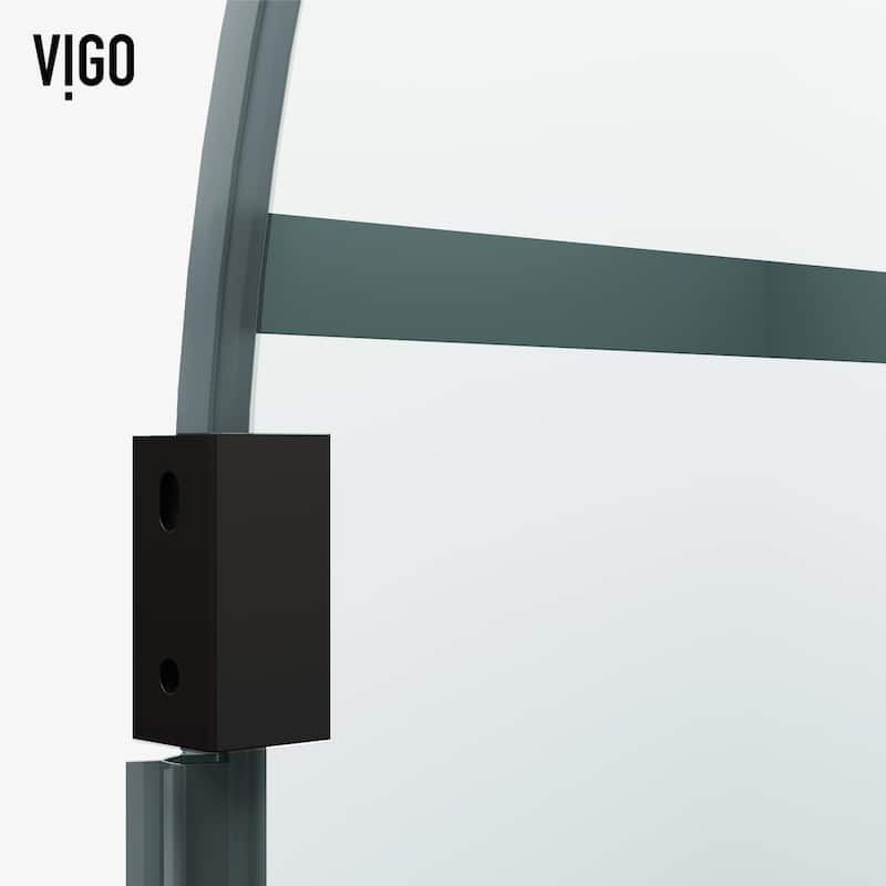 Vigo VG6094GCL3478 Arden 78" High x 34" Wide Hinged Framed Shower Door