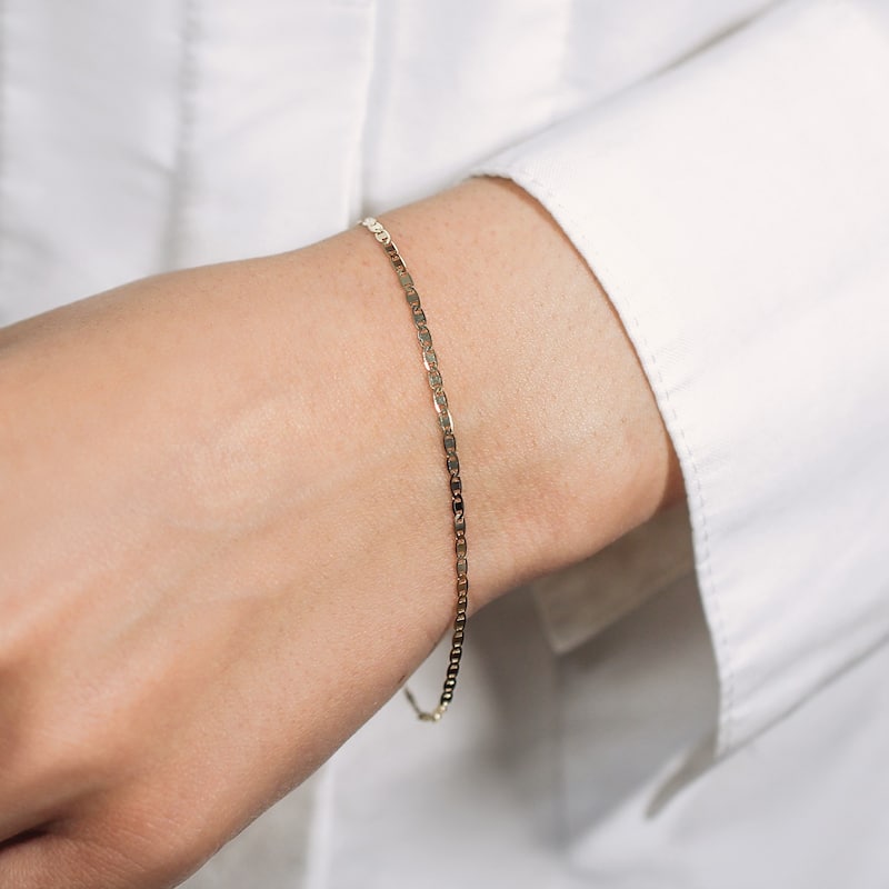MayaMila 10k Yellow Gold Mariner Link Bracelet 1.7mm