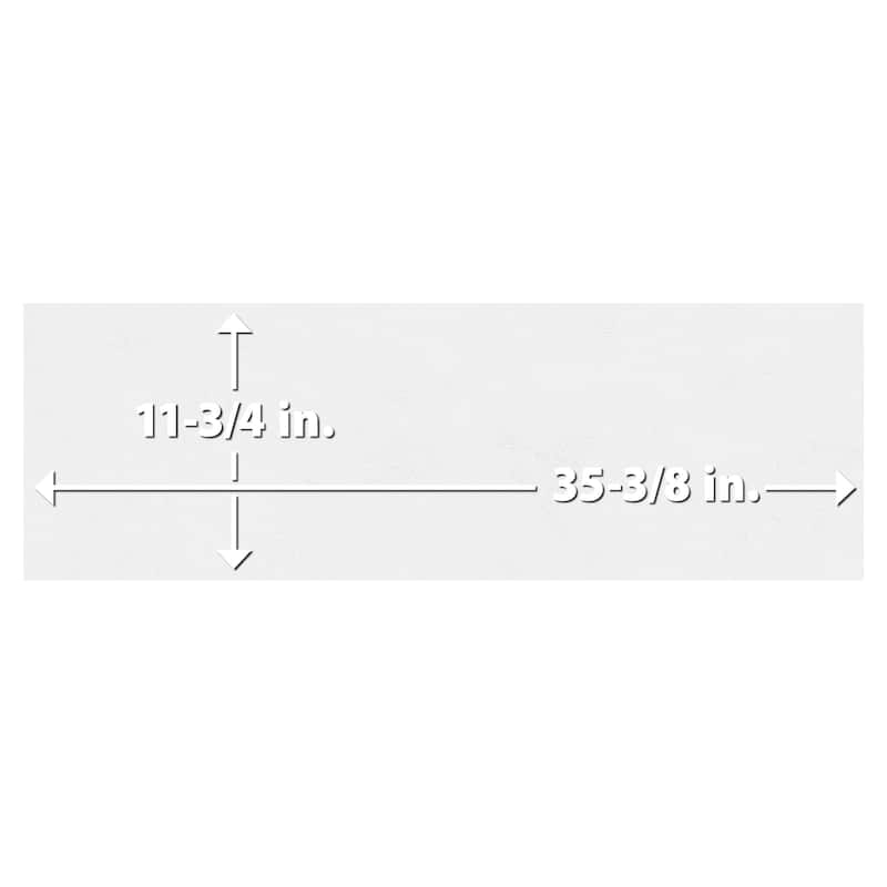 Merola Tile Lumiere Toile Blanco 11-3/4" x 35-3/8" Ceramic Wall Tile