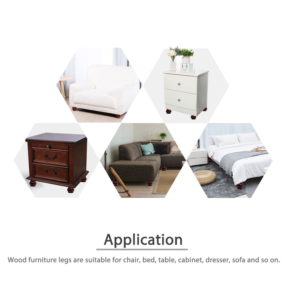 Shop 3 Inch Wood Furniture Legs Round Sofa Legs Replacement Feet For Cabinet Dresser Furniture Leg Set Of 4 Mahogany Color On Sale Overstock 28765313