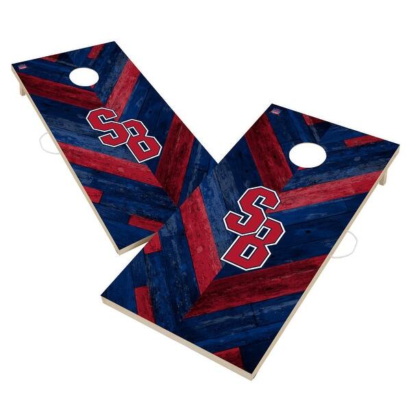 slide 2 of 6, Stony Brook SUNY Seawolves Cornhole Board Set 16 Years and Up