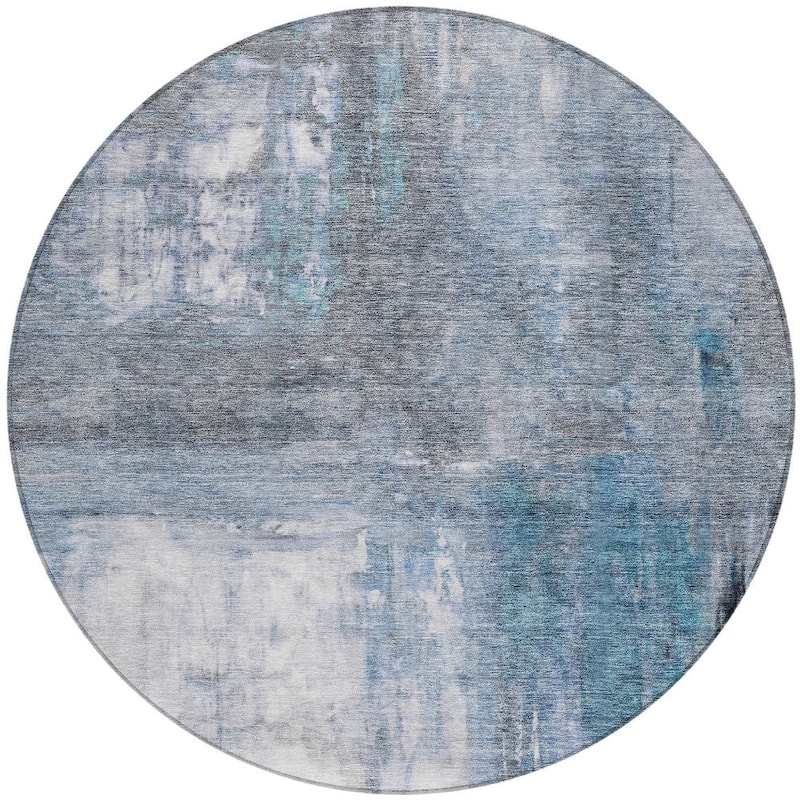 HomeRoots Abstract Transitional Rectangle Outdoor Rug