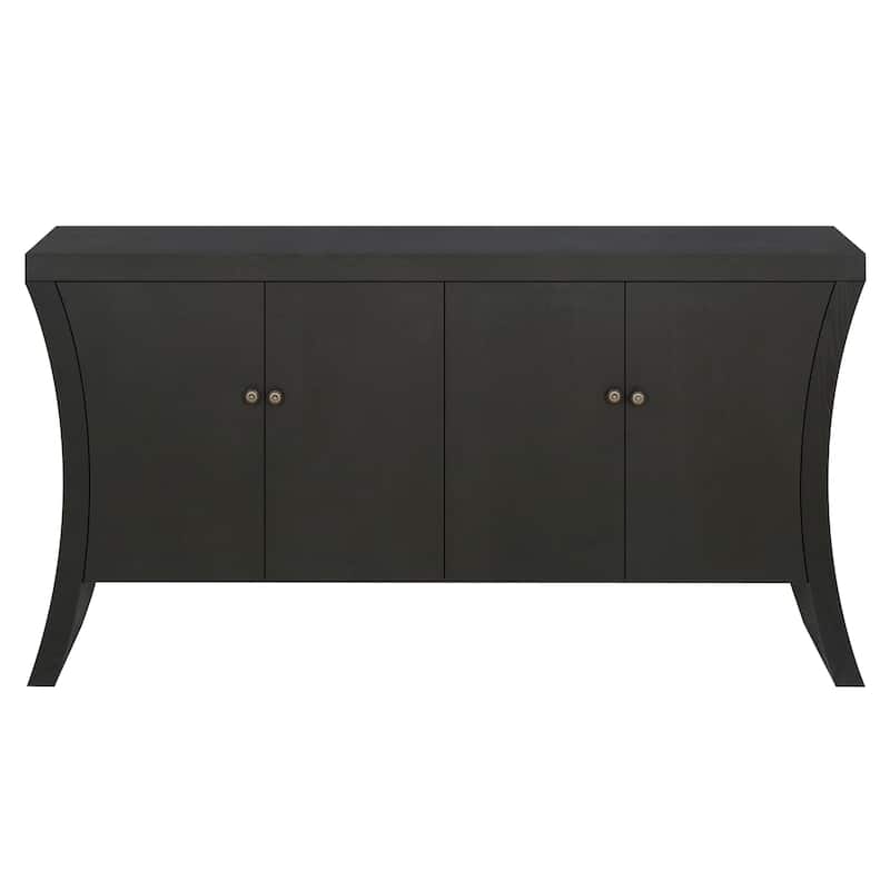 4-door Sideboard with sturdy wooden legs