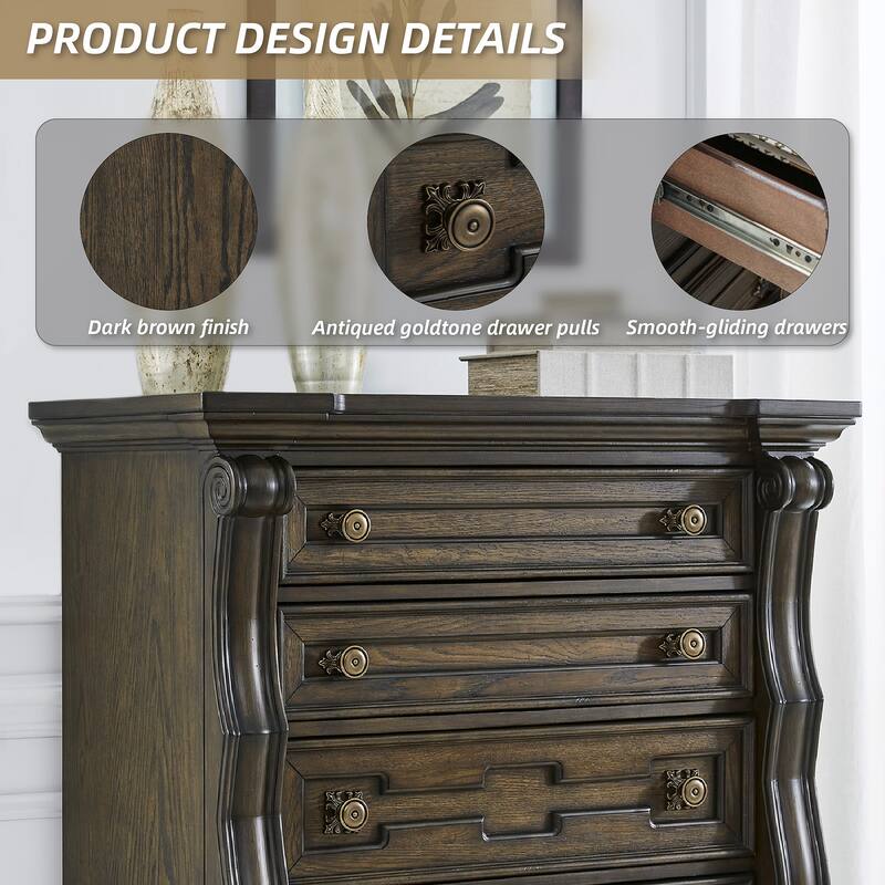Signature Design by Ashley Maylee Dark Brown Chest of Drawers