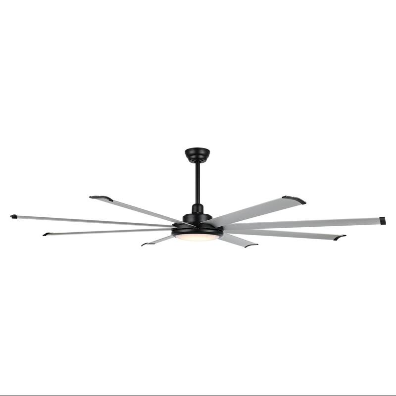 WINGBO 64" and 72" and 80" and 96" Indoor Ceiling Fan with LED Light and Remote