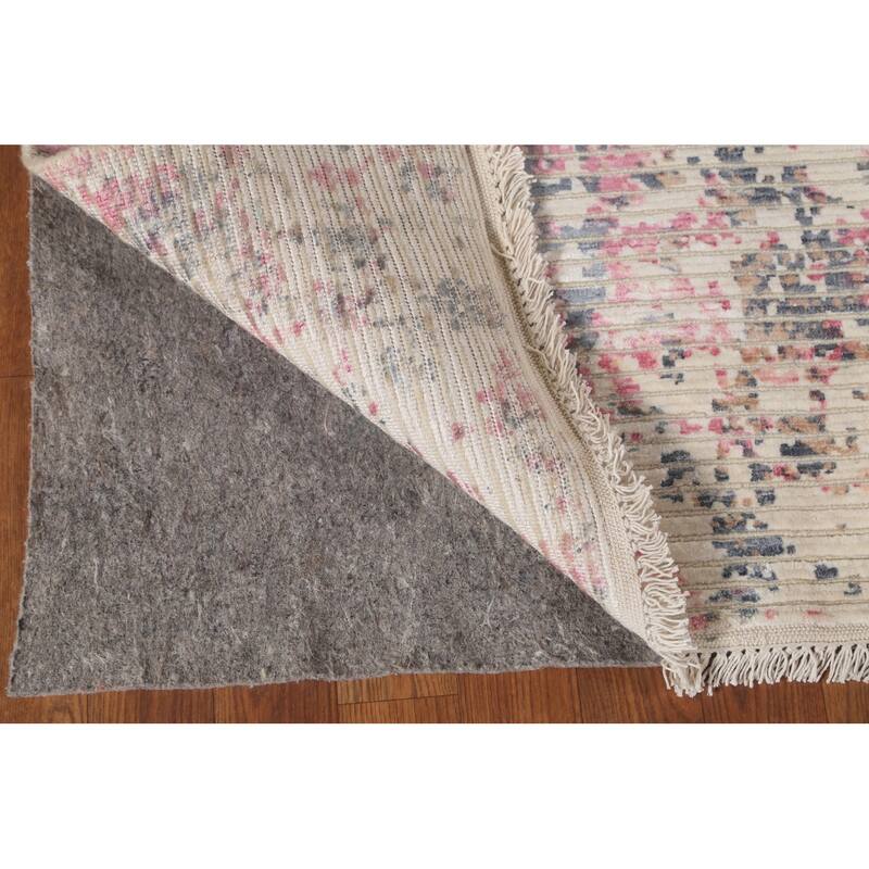 Abstract Area Rug Handmade Modern Wool Carpet - 6'6"x 9'8"