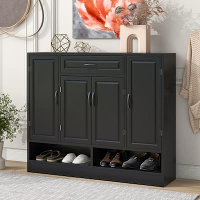 Modern Shoe Cabinet with Adjustable Shelves