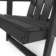 preview thumbnail 105 of 172, Shoreline Fully Assembled All-Weather HDPE Outdoor Folding Modern Adirondack Chair