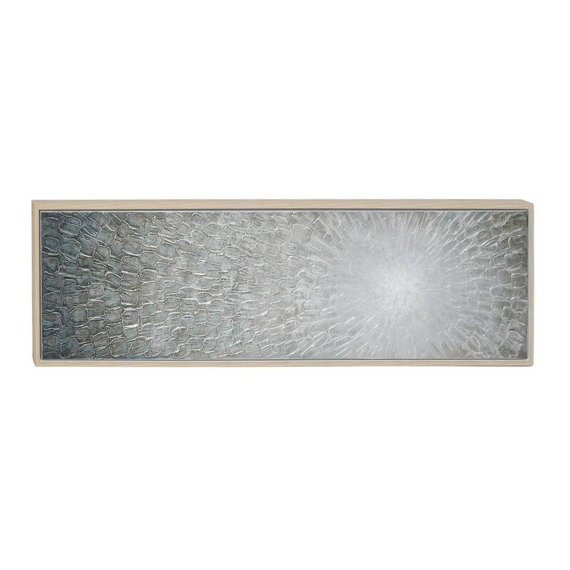 Canvas Starburst Radial Living Room Framed Wall Art with Black or Brown Frame - Brown or Gray - Roche River Decor
