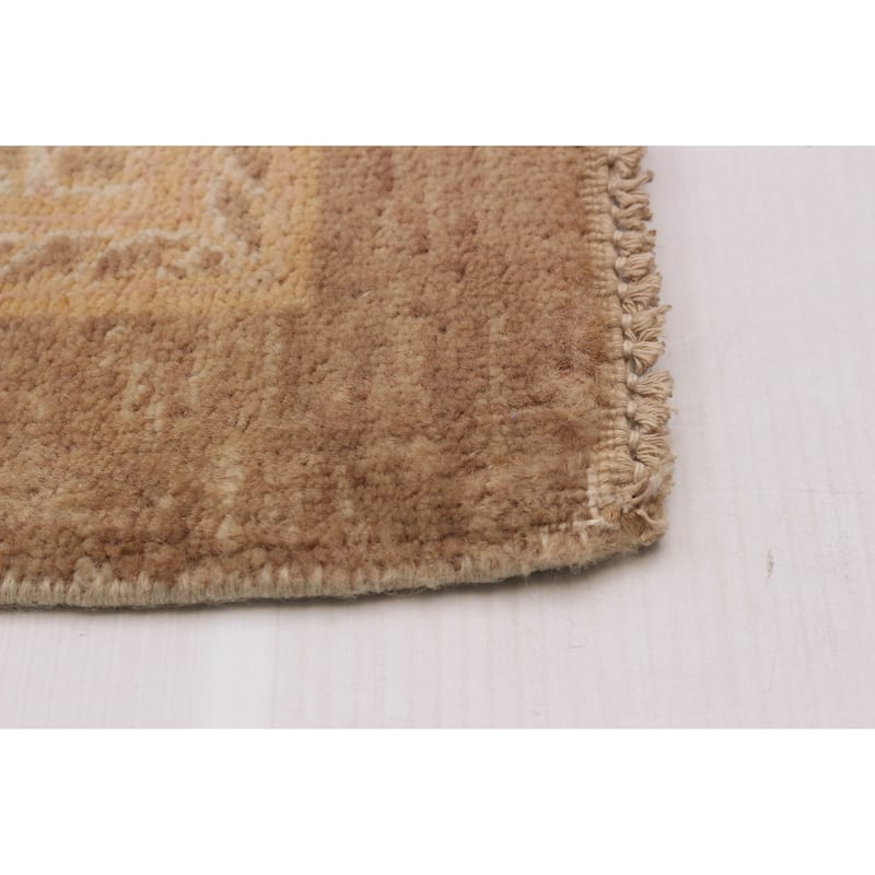 ECARPETGALLERY Hand-knotted Peshawar Finest Brown, Salmon Wool Rug - 7'11 x 9'10