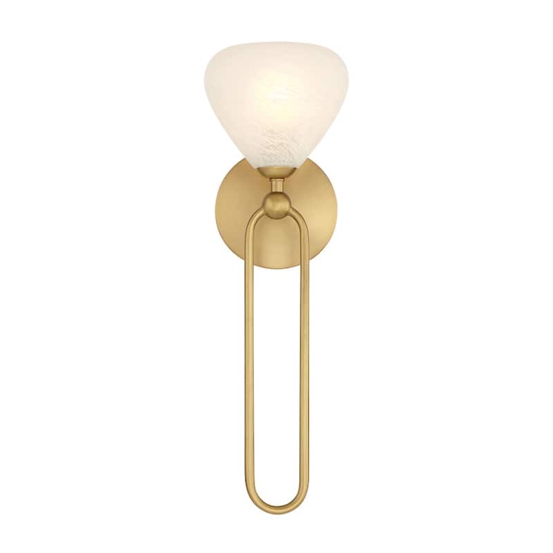Minka Lavery 196 Orion 18" Tall Wall Sconce with Etched Glass Shade