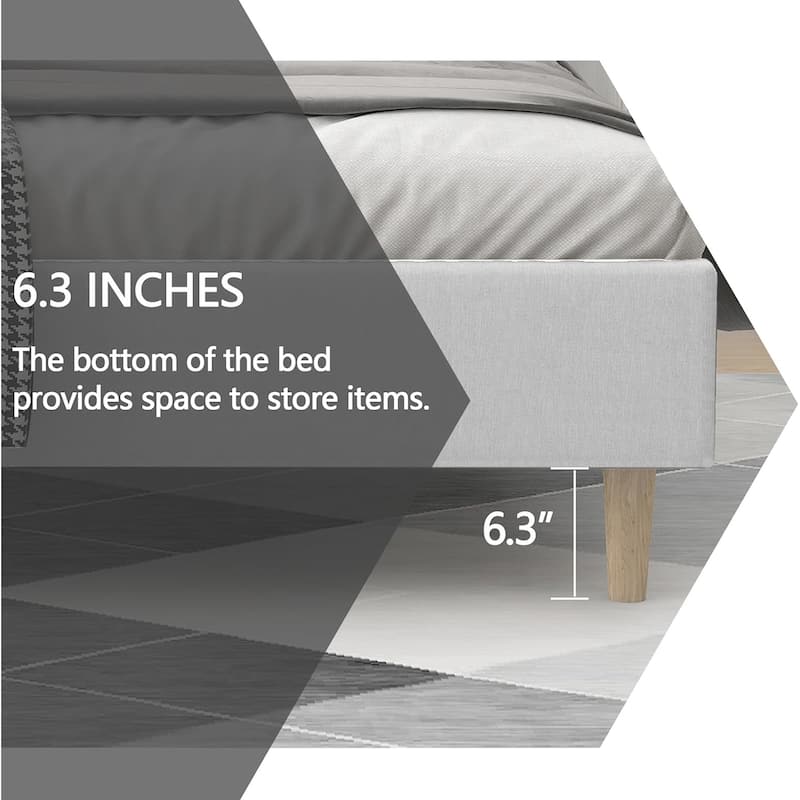 Alazyhome Upholstered Platform Bed Frame