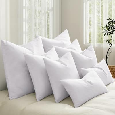 2 Pack Throw Pillow Inserts, Bed and Couch Decorative Stuffer Pillow