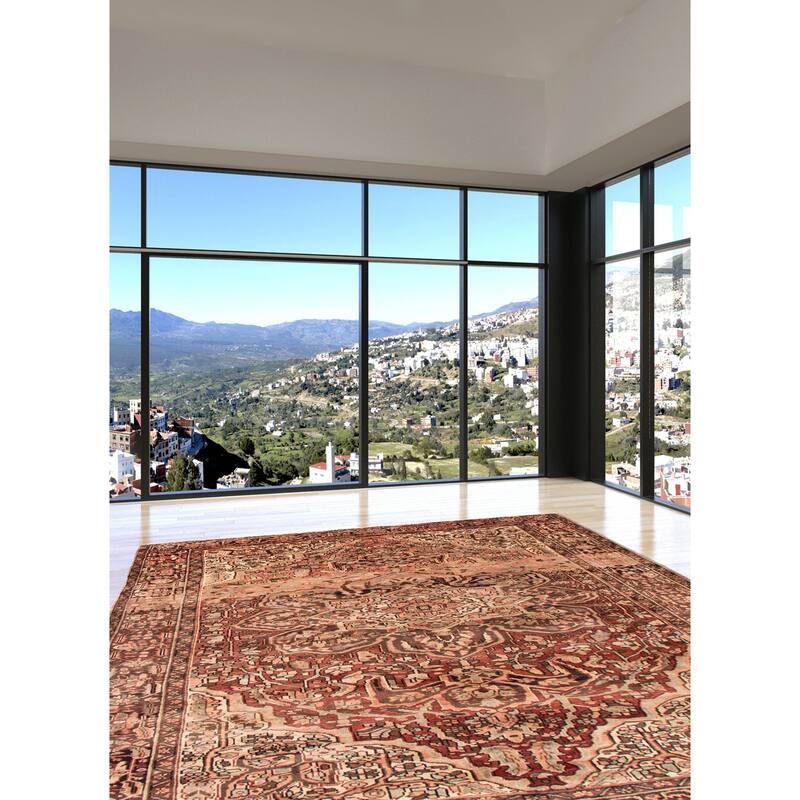ECARPETGALLERY Hand-knotted Sarabi Copper Wool Rug - 8'9 x 11'2