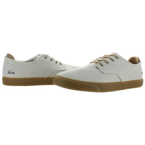 Shop Lacoste Boys Esparre 119 2 Casual Shoes Big Kid Canvas Off