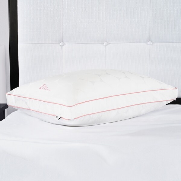 kate spade new york Joy Dot Endless Loft King Bed Pillow, 2 inch gusset  Foam-Core Pillow, White - Bed Bath & Beyond - 41560241