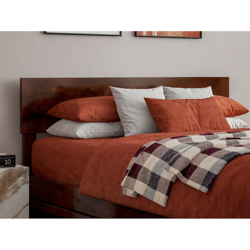 Wesley Platform Bed with Panel Footboard and Storage Drawers