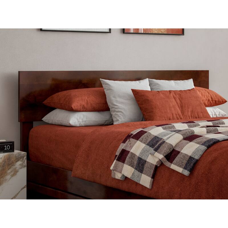 Wesley Platform Bed with Panel Footboard and Twin Trundle
